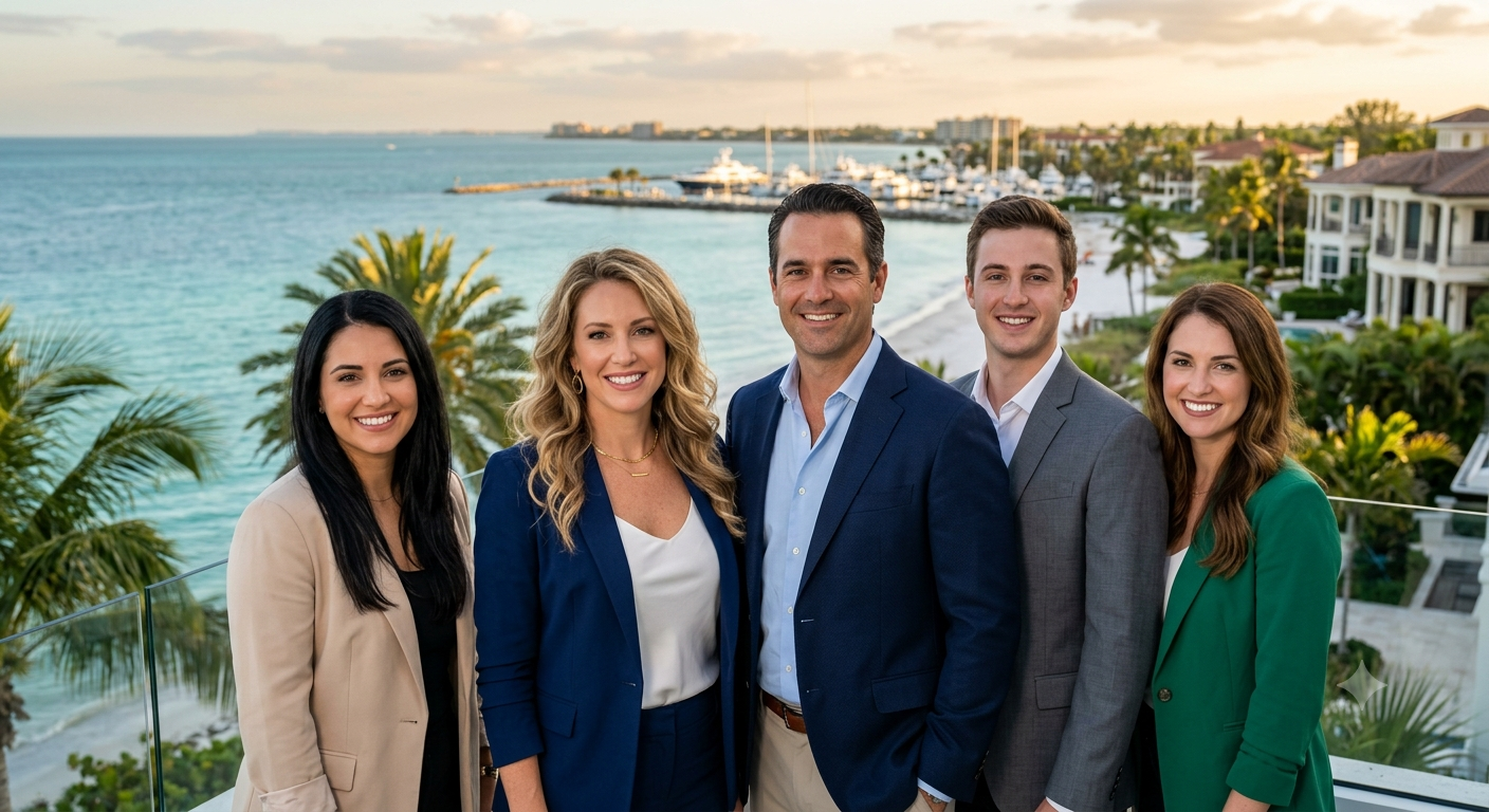 The Always Coastal Real Estate Group team overlooking the Tampa Bay coastline